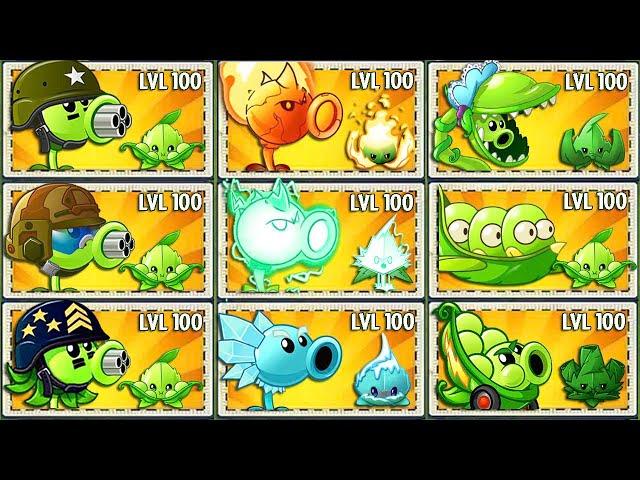 All Pair Team Pea & Mint Plants Battlez - Who Will Win? - Pvz 2 Plant vs Plant