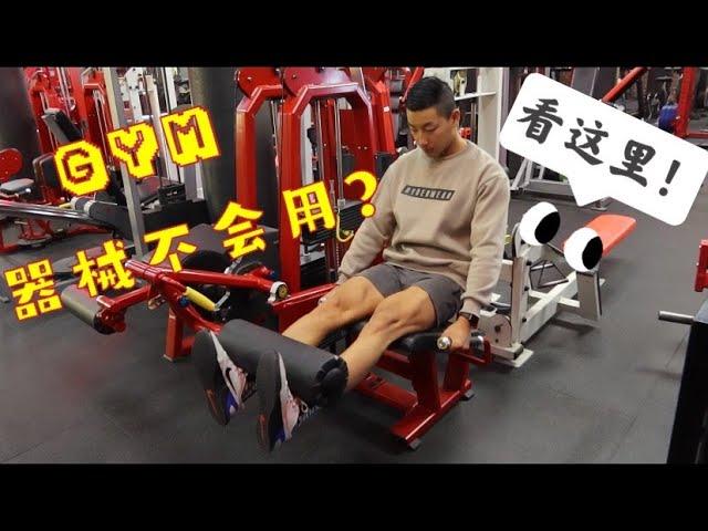 健身房器械不会用？｜ 别再只来健身房跑步 ｜ EP 16 GYM 器械扫盲贴—练腿篇