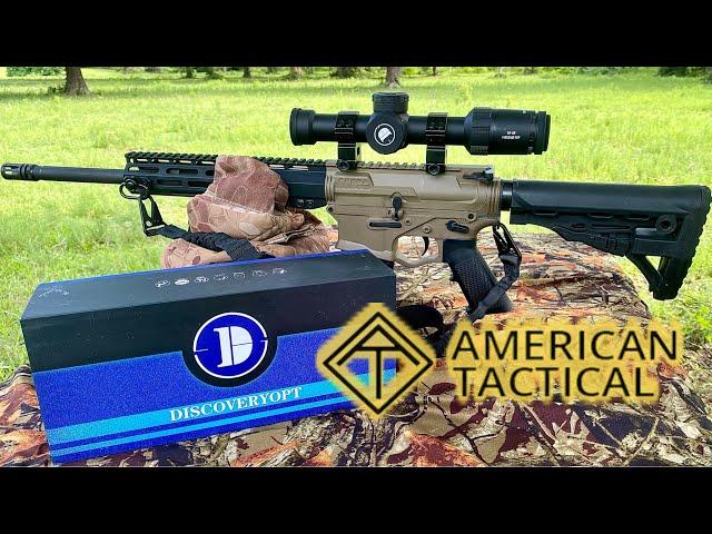 Discoveryopt ED-AR 1-6x24IR FFP Scope + American Tactical Omni Hybrid