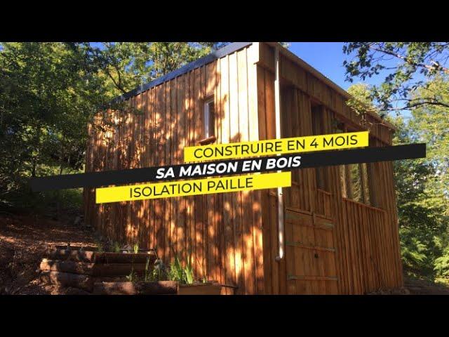 Auto construction maison en paille en 4 mois