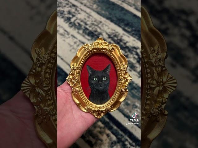 Custom pet portraits by New York based artist Gulchik Art, and free painting process video.