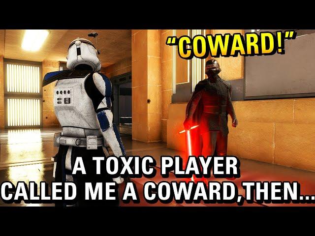 A TOXIC BATTLEFRONT 2 PLAYER CALLED ME A COWARD, THEN... I DESTROYED THEM IN A DUEL! (Battlefront 2)