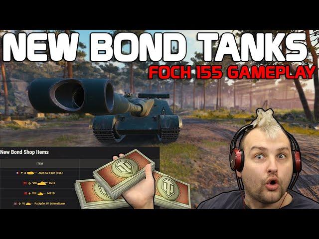 New BOND TANKS in the game ft. Foch 155 | World of Tanks