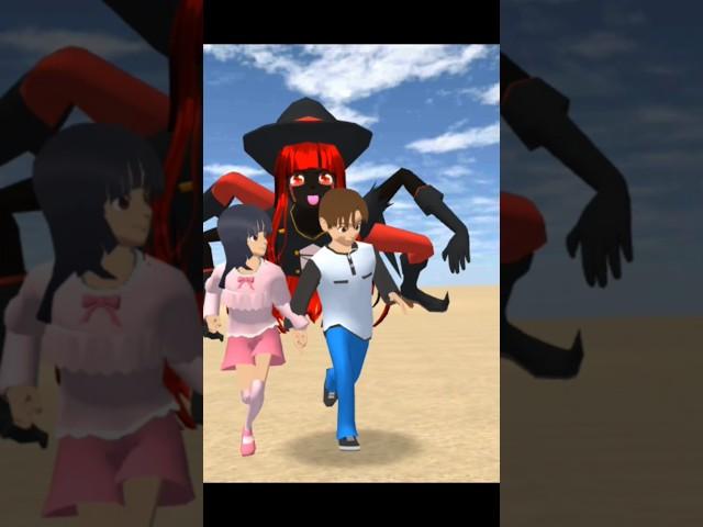 Dracula Saves Yuta from Evil Witch ‍️ | #SakuraSchoolSimulator #Shorts #yuta #sakura #automobile