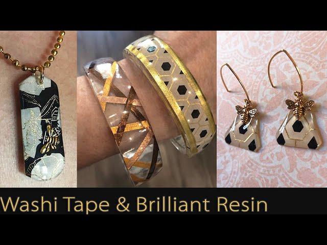 Resin + Washi Tape Jewelry Making Tutorial