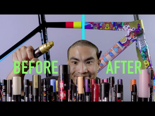 How to Paint a Bike with POSCA Pens [SATISFYING Custom DIY Video]