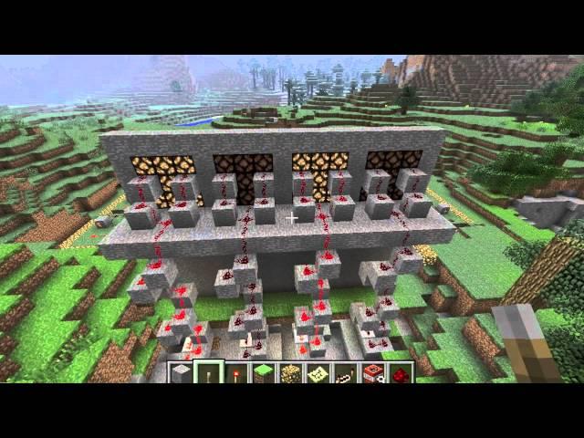 How to build a calculator with logic gates in Minecraft [Demo for MITx 6002x course]