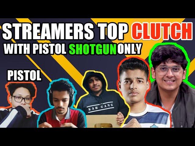 Pubg Streamers Best Clutch Pistol Shotgun Only - MorTal, Shockwave, Axom Ghastly, Jonathan,Novaking