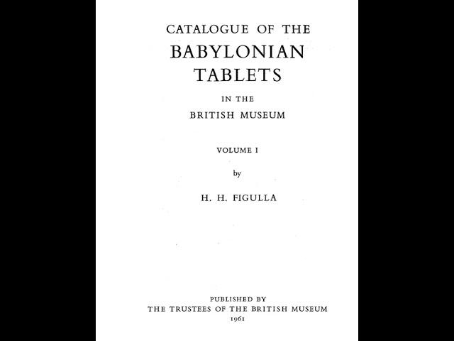 Catalogue of the #babylonian tablets in the British Museum - vol:01     #cuneiform #sumerian