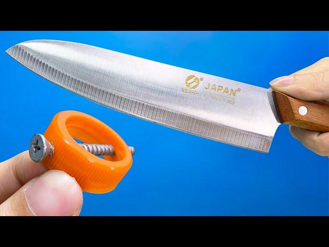 Knife like RAZOR SHARP ! sharpen your knife in 1 minute with this great tool | Holic Unknowns