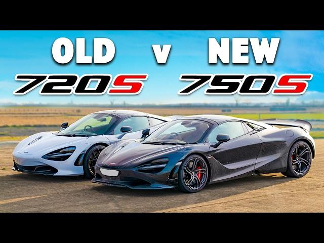 McLaren 750S v 720S: DRAG RACE