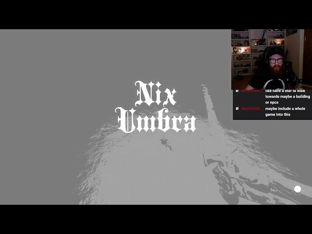 Nix Umbra - Monotone horror short-round exploration game