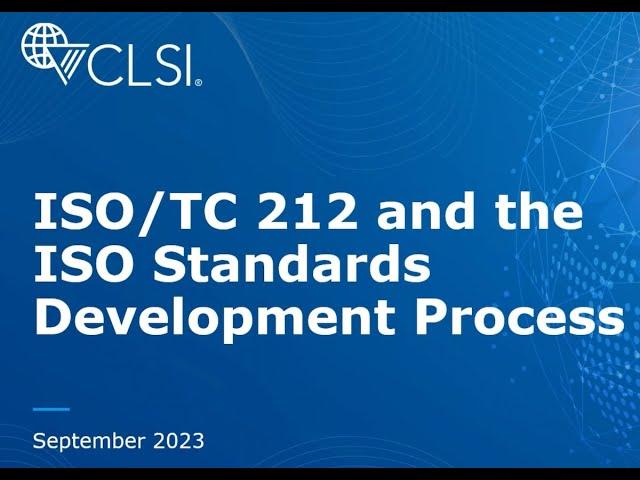 ISO TCT212 Video