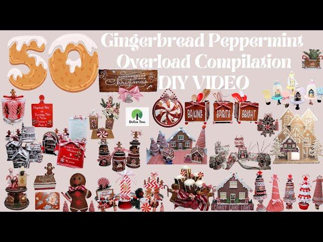 50 *Must See* Dollar Tree Gingerbread  Peppermint DIY Mega Christmas Compilation Craft Video