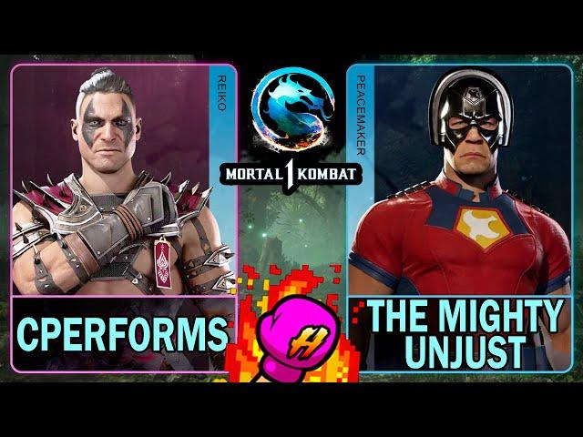 MK1 CPerforms (REIKO) VS The Mighty Unjust (PEACEMAKER)Mortal Kombat 14K 60ᶠᵖˢ