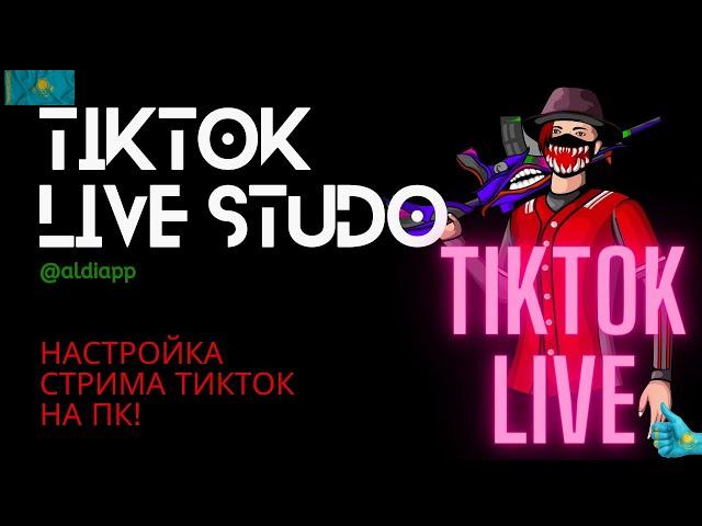 КАК НАСТРОИТЬ TIKTOK LIVE STUDIO | Как стримить в тикток на ПК  | СТРИМ В ТИКТОК | TIKTOK KZ