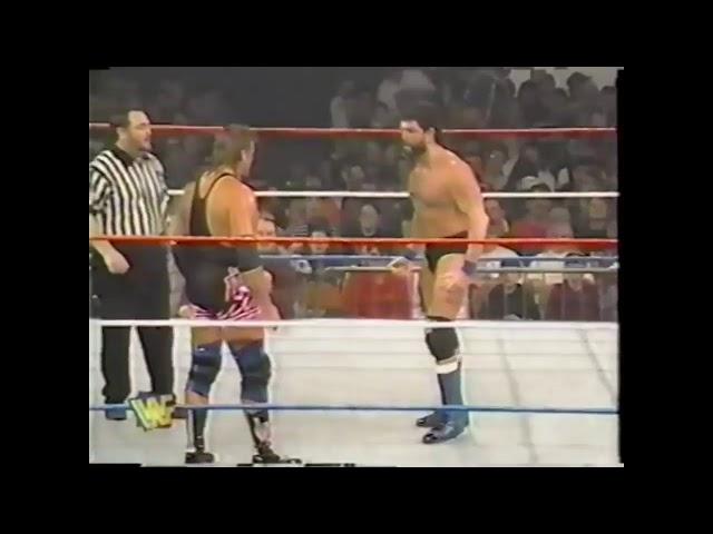 Owen Hart vs Jobber Barry Horowitz WWF Superstars 1996