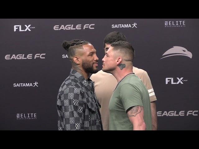 Kevin Lee vs Diego Sanchez intense faceoff Eagle FC 46