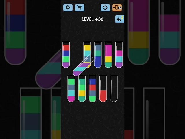 Water Color Sort Level 430 Walkthrough Solution iOS/Android