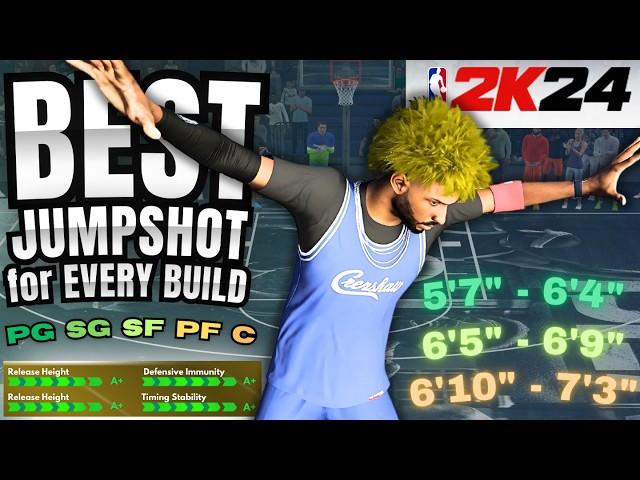 BEST JUMPSHOTS in NBA 2K24 for EVERY BUILD + 3PT RATING