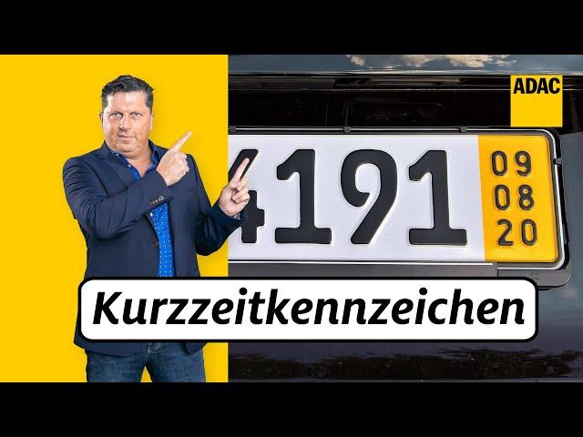 Kosten, Dauer, Versicherung & Co: Alles zum Kurzzeitkennzeichen! | ADAC | Recht? Logisch!