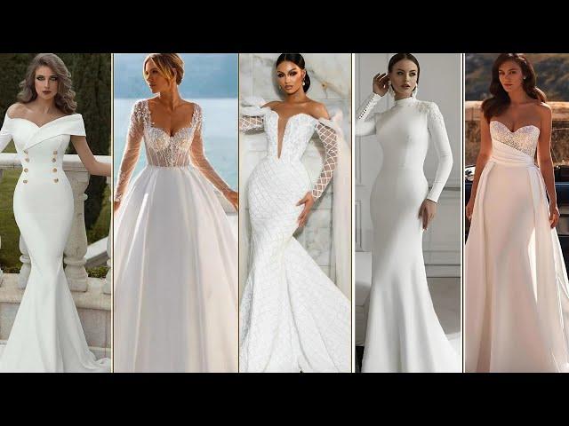 100+ Stunning Wedding Dress Styles: A-line, Mermaid, High Neck, Detachable Skirts & Sheath Dresses