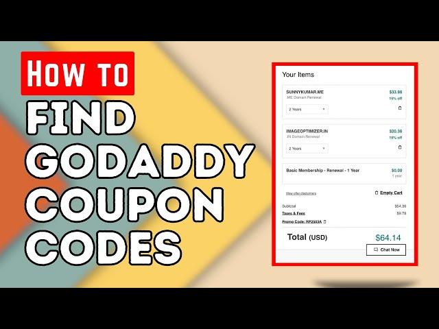 How to find GoDaddy coupon codes [2023]