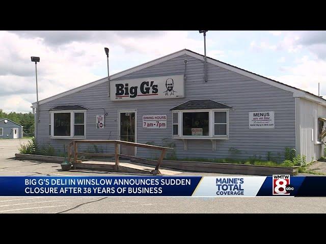 Big G's Deli in central Maine closes after nearly 40 years of business
