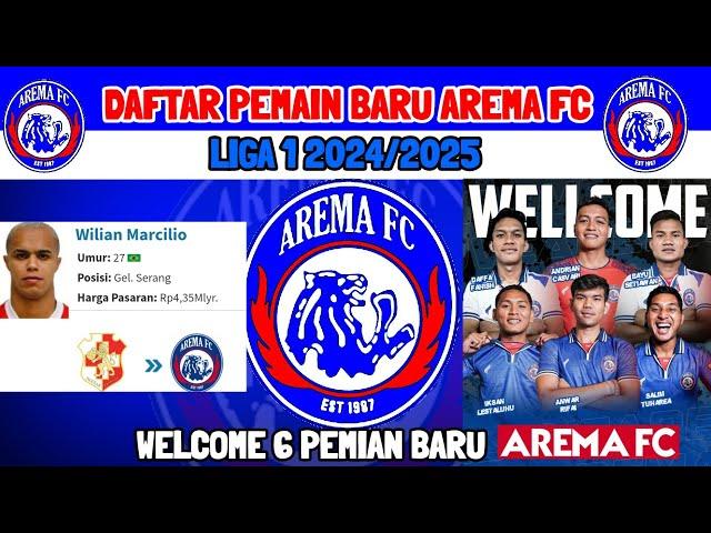 RESMI  DAFTAR PEMAIN BARU AREMA FC MUSIM 2024/25 - KABAR AREMA - BERITA AREMA - AREMA  - BRI LIGA1