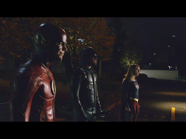 Arrowverse Trinity vs Earth-X Doppelgangers - Crisis on Earth-X Part 2 (HD)