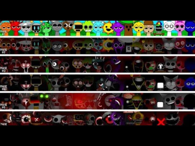 All character together in Incredibox Sprunki | Phase 1 VS Phase 40