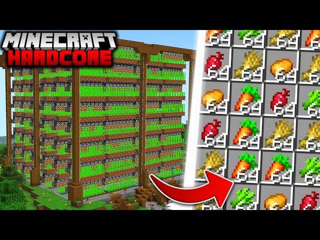 Building AUTOMATIC FARMS in Minecraft Hardcore (#52)