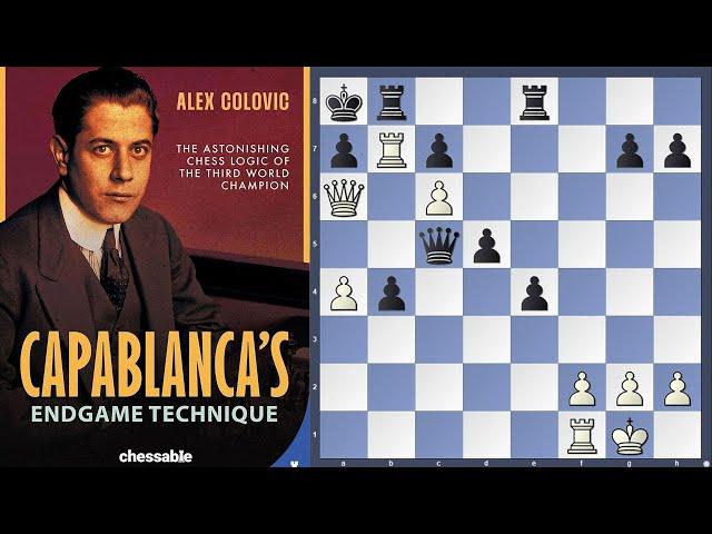 A fantastic finish by Capablanca | Alex Colovic - "Capablanca's Endgame Technique"