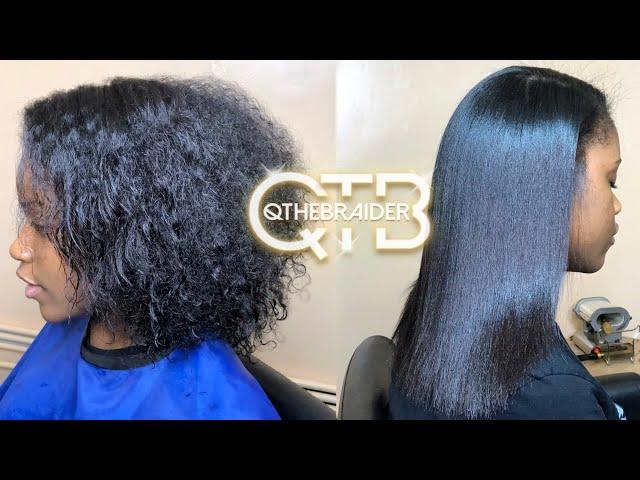 QTHEBRAIDER| HOW TO: Silk Press Start to Finish (Very Detailed)