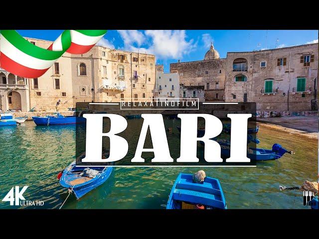 Beautiful Bari, Puglia 4K • Relaxing Italian Music, Instrumental Romantic • Video 4K UltraHD