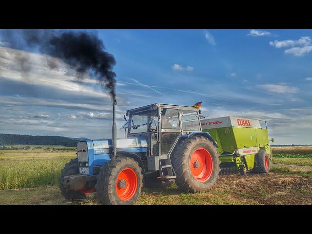 EICHER Traktoren bei der HEUERNTE 2016 | Ballen pressen mit Claas Quadrant 1200RC