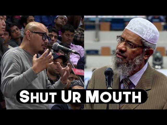 Heated Debate: Dr. Zakir Naik Gets Angry at an Atheist Professor