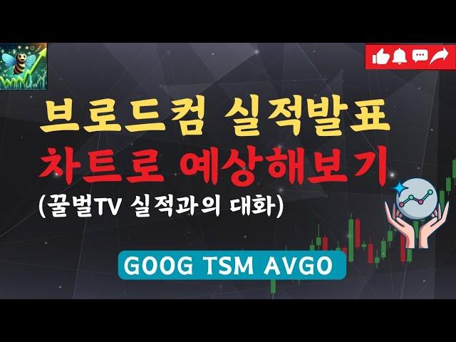 브로드컴 실적발표, 차트로 예측 해보겠습니다 / 구글 TSMC 브로드컴 차트분석 기술적분석
