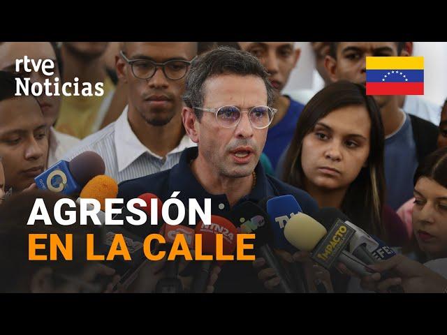 VENEZUELA: Henrique Capriles es AGREDIDO durante su VISITA por el centro del país | RTVE