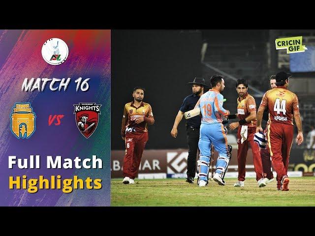 APLT20 2018 M16: Kabul Zwanan vs Kandahar Knights Full Highlights - Afghanistan Premier League T20