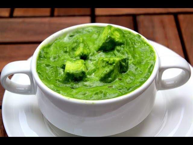 Palak paneer recipe - Spinach and cottage cheese curry -  Restaurant style palak paneer recipe