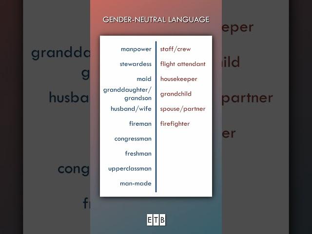 Gender-Neutral Language