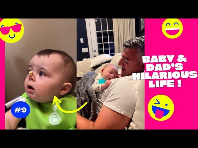 Super Funny & Hilarious Baby And Dad's Life  #9