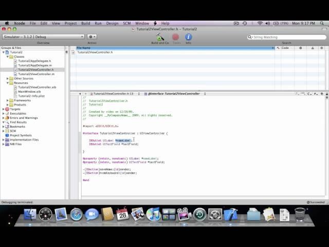 xcode tutorial #2 part 3/3 : IBActions and IBOutlets