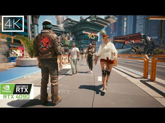 Walking in Cyberpunk 2077: Overdrive Ray Tracing RTX 4090