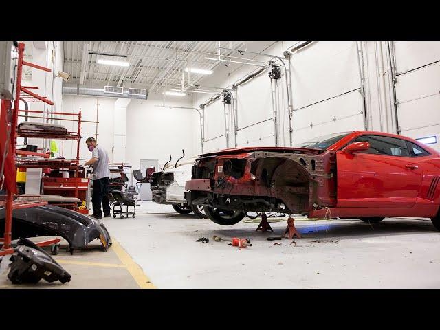 Кузовные работы в США. Auto body shop изнутри