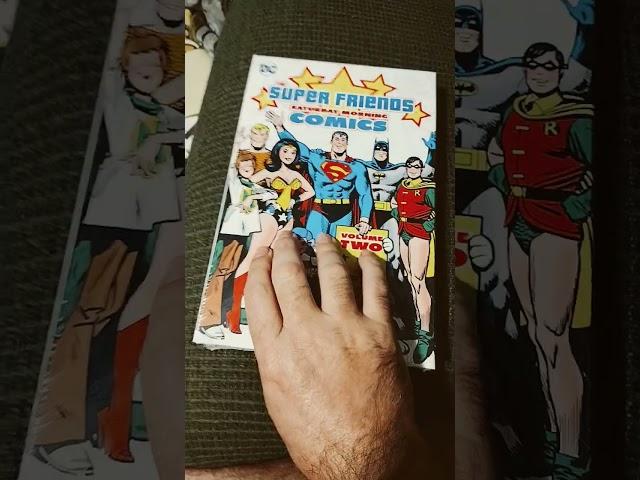 The Super Friends Saturday morning Comics vol 2 omnibus from DC Comics.  Like and subscribe.