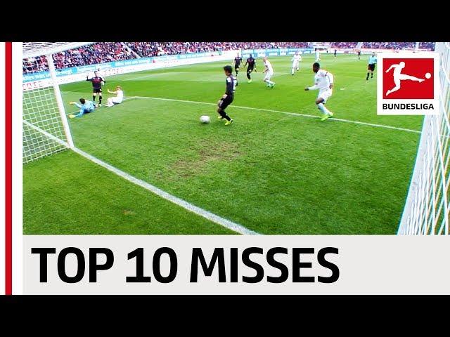 Top 10 Misses 2016/17 Season - The Best Bloopers from Lewandowski, Müller, Aubameyang & Co.