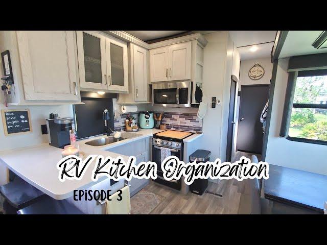 RV Kitchen Organization | What's in My RV Episode 3 | RV Living Full Time