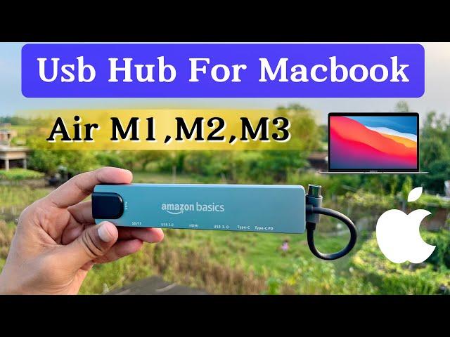 Best USB Hub For Mackbook Air M1,M2,M3 Under ₹1000 | Type-C,4K HDMI,Ethernet,USB 3.0,TF/SD Card Slot